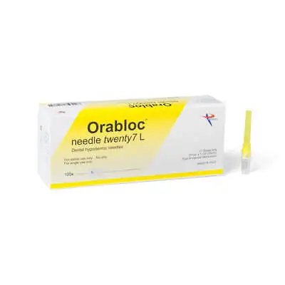 Pierrel Pharma SRL 102704036 Orabloc Plastic Hub Dental Needles 27G Long 100/Box • $14.91