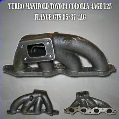 Cast Turbo Exhaust TURBO T2 Manifold FOR Corolla 4AGE 4AG 4AGZE • $375.99