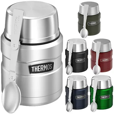 Thermos 16 Oz Stainless King Vacuum Insulated Stainless Steel Food Jar Container • $27.99