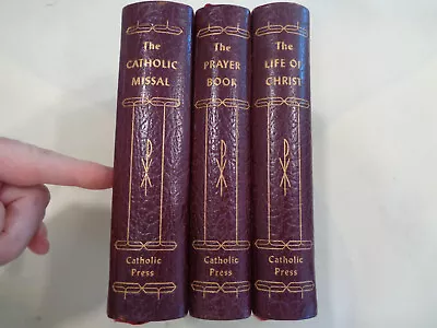 The Catholic Missal Prayer Book Life Of Christ 3 Volumes Catholic Book Set • $34.99