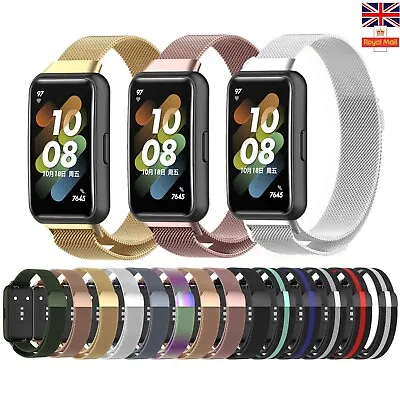 £7.99 • Buy For Huawei Band 7 Watch Strap Magnetic Metal Wrist Band  Bracelet Milan Watch UK