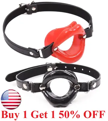 Bondage Silicone Open Mouth Gag BDSM Oral O Ring Lips Restraints Women Flirting • $8.99