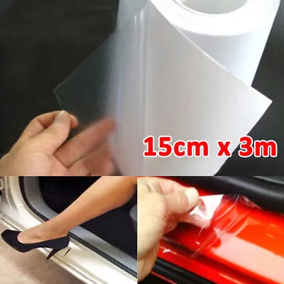 Car Paint Protection Film Clear PVC Anti Scratch Wrap Guard Roll Transparent 3M^ • $18.63