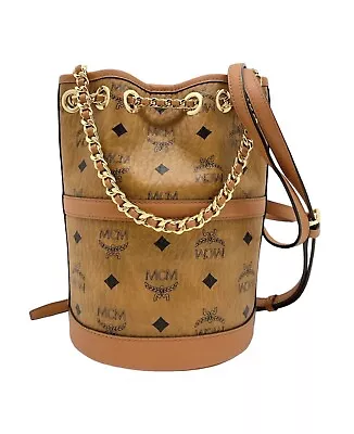 MCM Mini Cognac Chain Backpack Bag / Retail $950 • $475