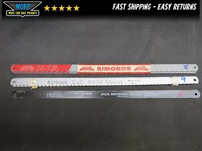 Vintage Made In The Usa Simonds Nicholson Milford Hacksaw Hack Saw Blades • $15