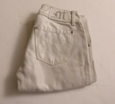 MET ITALY Ladies White Shinny Jeans Size 25 X Leg 34  • $37.32