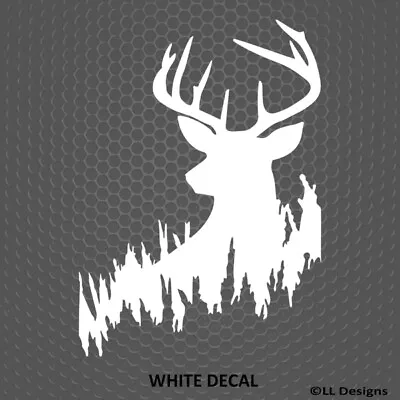 $5.50 • Buy Whitetail Deer Vinyl Decal Sticker Hunting Hunter Buck Outdoor -Choose Color/Sze