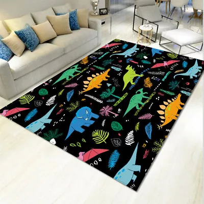 3D Dinosaur Cartoon Floor Carpet Door Rug Bedroom Room Floor Bathroom Mat Gifts • £7.75