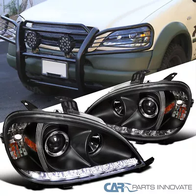 Fits 98-01 Benz W163 ML320 ML430 ML55 AMG Black LED Strip Projector Headlights • $188.95