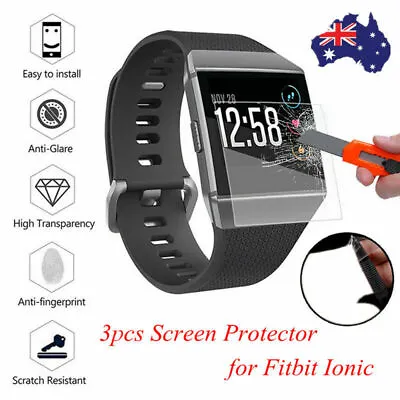 3X Explosionproof Waterproof Screen Protector+Case Cover Film For Fitbit Ionic • $9.95