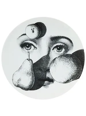 Magnificent Fornasetti LINA With Fruit On Face Print PLATE Piero Fornasetti NIB  • $285