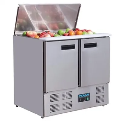 £901.75 • Buy Polar Refrigerated 2 Door Saladette Counter 240Ltr - G606 Commercial Catering
