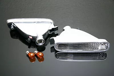 $69 • Buy Circuit Sports Clear Front Turn Signal Lights Set For 95-96 S14 Zenki JDM