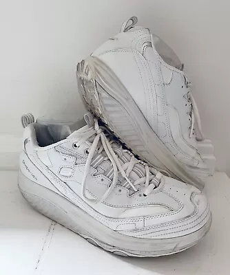 SKECHERS Shape Ups Women Shoes Sz 8.5 White 11800 Fitness Walking Toning • $27.54