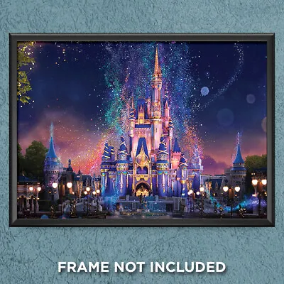 Disney World 50th Anniversary Magic Kingdom Print Poster Castle Celebration 3765 • $29.95