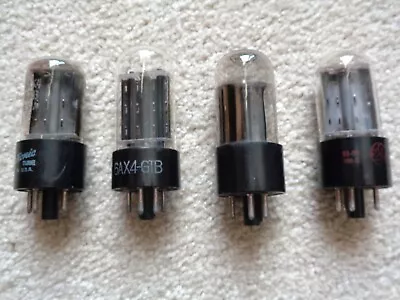 Four Vintage 6AX4 Vacuum Tubes Tested Very Good • $4.99