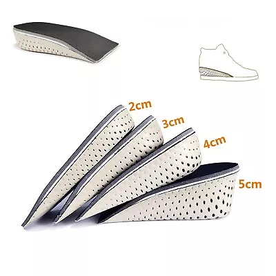 Height Increase Insoles Men Women Invisible Heel Lift Taller Shoe Inserts 2 Pads • £5.58