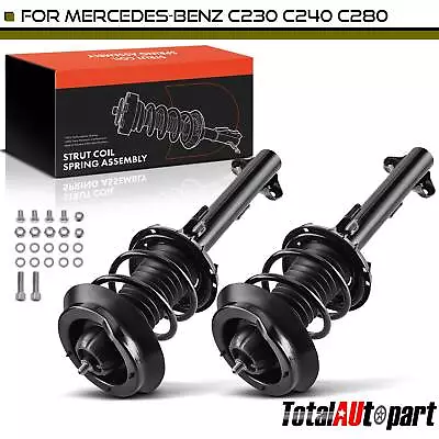 2x Complete Strut & Coil Spring Assembly  For Mercedes-Benz C230 C240 C320 01-05 • $226.99