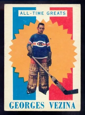 1960-61 TOPPS HOCKEY NHL #19 Georges Vezina EX Goalie Canadiens All-Time Great • $84.99