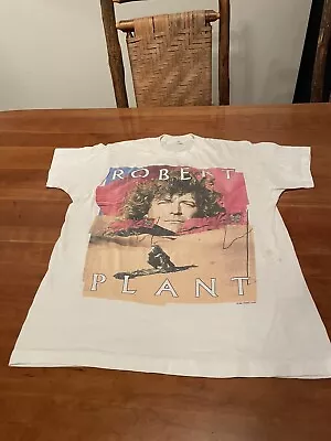 Vintage Robert Plant Non Stop Go Tour 1988 T Shirt Over Size • $27