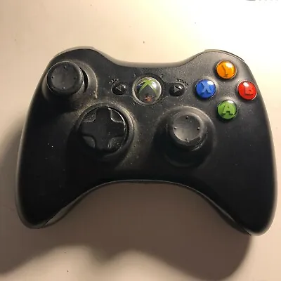 Xbox 360 Black Controller W/ Battery Cover Black Model 1403 For Parts Only • $6.99