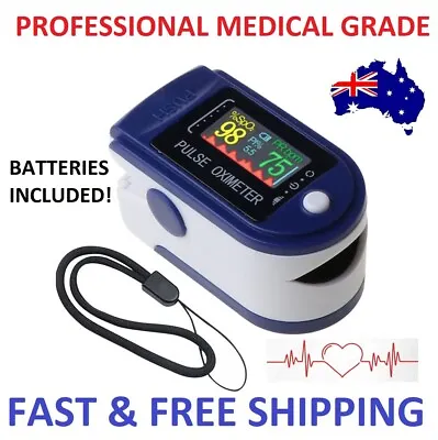 Professional Finger Pulse Oximeter Blood Oxygen Saturation & Heart Rate Monitor • $24.99