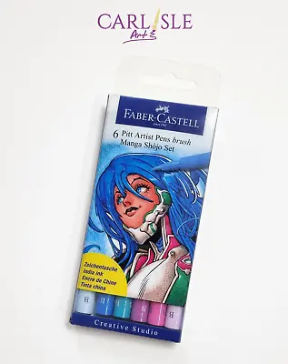 Faber-Castell 6 Pitt Artist Pens Manga Shojo Set A • $18.15