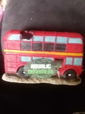 Aquatic  Old Red Bus Double Decker London Transport 69 Ornament  Heritage New • £5.99