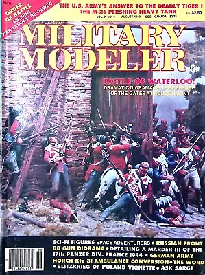 Military Modeler Magazine August 1980 Battle Of Waterloo Russian Front Dioram • $15.99