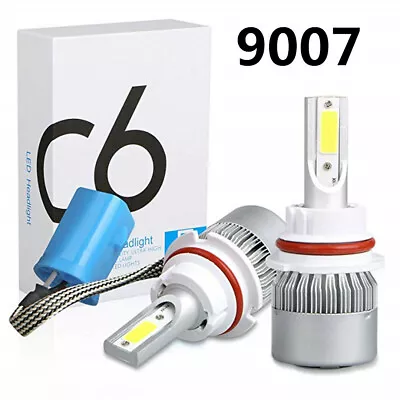 LED Headlight Bulbs Conversion Kit 9007 HB5 High Low Dual Beam 6500K Super White • $19.99