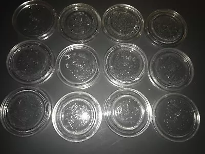 Vintage 12 Crown Glass Inserts For Regular Mouth Mason Jars 3” Diameter Lot 240 • $24.99