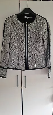 Calvin Klein Tweed Jacket Blazer Zip Size 4 XXS Women  • £10