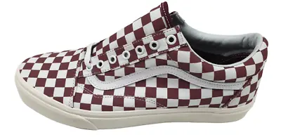 NEW Vans Old Skool Line Skate Shoe RED White Checkerboard Classic Mens Size US12 • $64.95