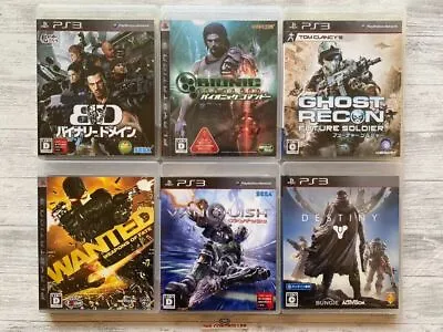 SONY PS3 Binary Domain & Bionic & Ghost Recon & Wanted & Vanquish & Destiny Set • $59.07