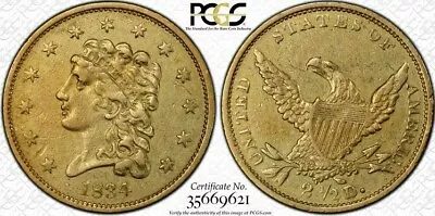 Ss Central America  Rare 1834 Classic Head $2.50 Gold W/pinch Shipwreck Treasure • $7777.77