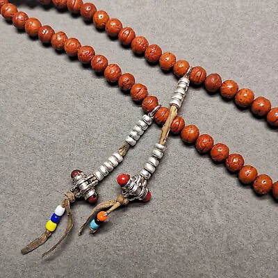 Gandhanra Handmade Silver Tibetan Buddhist Prayer Bead Counters For 8-15mm Mala • $39.99