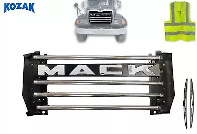 Mack CV713 Granite T/A Metal Grille Chrome With MACK Emblem Logo Wipers Vest. • $449.99