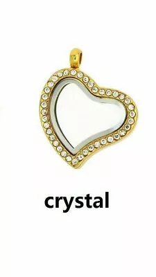 New!*BONUS* Gold Heart RS Floating Memory Locket Fit Memory Charms W/Chain • $12.99