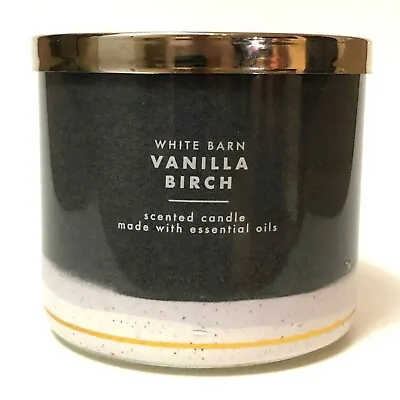 $29.95 • Buy New 1 Bath & Body Works Vanilla Birch Large Scented 3-wick Filled Candle 14.5 Oz