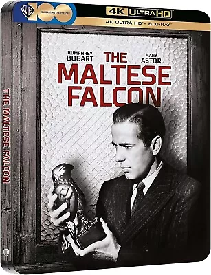 The Maltese Falcon (1941) Humphrey Bogart 4K UHD Blu-Ray Steelbook BRAND NEW • $38.99