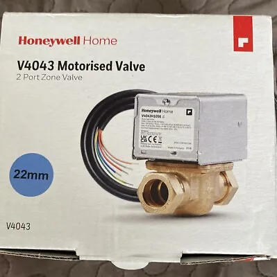 HONEYWELL V4043 MOTORISED VALVE 2 Port Zone  22 Mm • £49.99