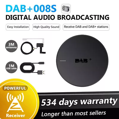 DAB USB Adapter With Amplifier Antenna Tuner For Android 5.1 & Above Vehicle DVD • £30.47