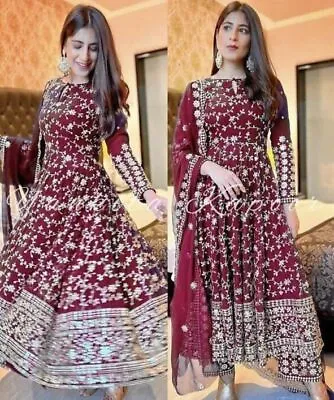 $90.89 • Buy Bollywood Suit New Gown Salwar Kameez Pakistani Indian Wedding Party Wear Dress