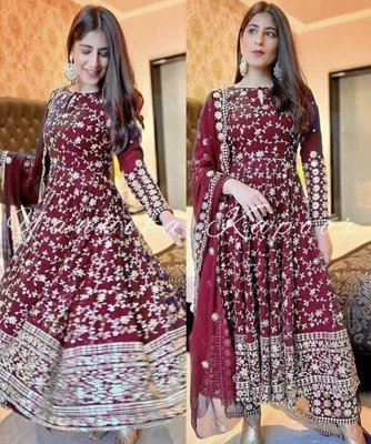 $90.89 • Buy Bollywood Suit New Gown Salwar Kameez Pakistani Indian Wedding Party Wear Dress
