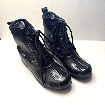 Cappelli 6-Eye Boots Women's Size US 7 Waterproof Insulated Black • $24.99