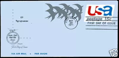 UC44 15c Birds In Flight Air Letter Sheet Artmaster FDC • $1.50