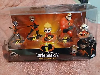 2018 Disney Pixar Incredibles 2 Family Figurine Pack Action Figure NIB Sealed • $24.25