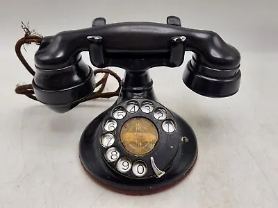 Vintage Pat. 1924 Western Electric B1 102 Rotary Dial Desk Phone W/ E1 Handset • $134.99