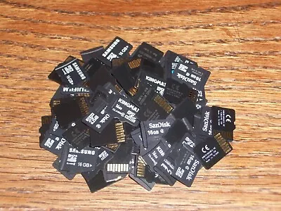 Lot Of 50 - 16GB Microsd/ Micro SD Cards • $130.50