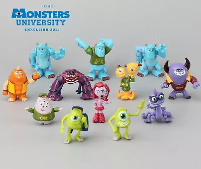 Monsters Inc. Monsters University Mike Sully Action Figure Kids Toy Gift 12 Pcs • $23.48